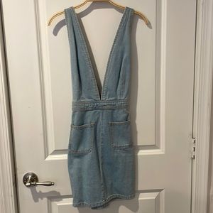Urban Outfitters V-Neck Jean Dress